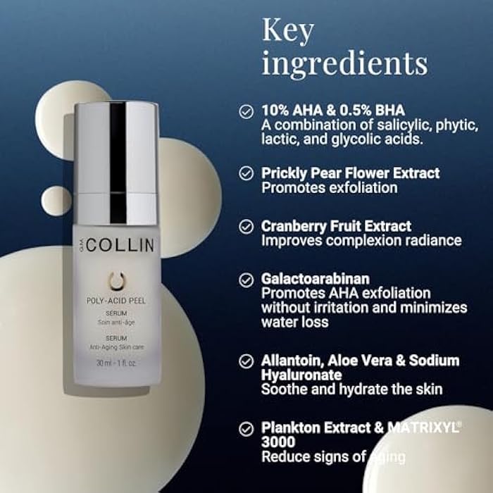 G.M. COLLIN Poly-Acid Peel Serum | Anti-Aging Advanced Retexturizing Serum with AHA & BHA | Refine Texture, Visibly Reduce Wrinkles & Revitalize Skin - Image 4