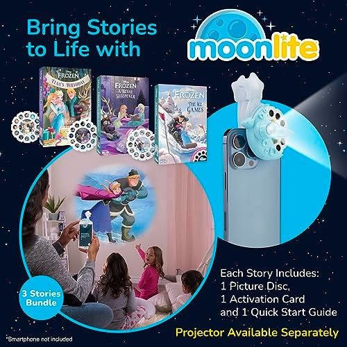 Moonlite Storytime Storybook Reels 3 Story Set Disney Frozen Stories Digital Stories for Projector Toddler Early Learning Gifts for Kids Ages 1 Year and Up Projector Sold Separately - Image 5
