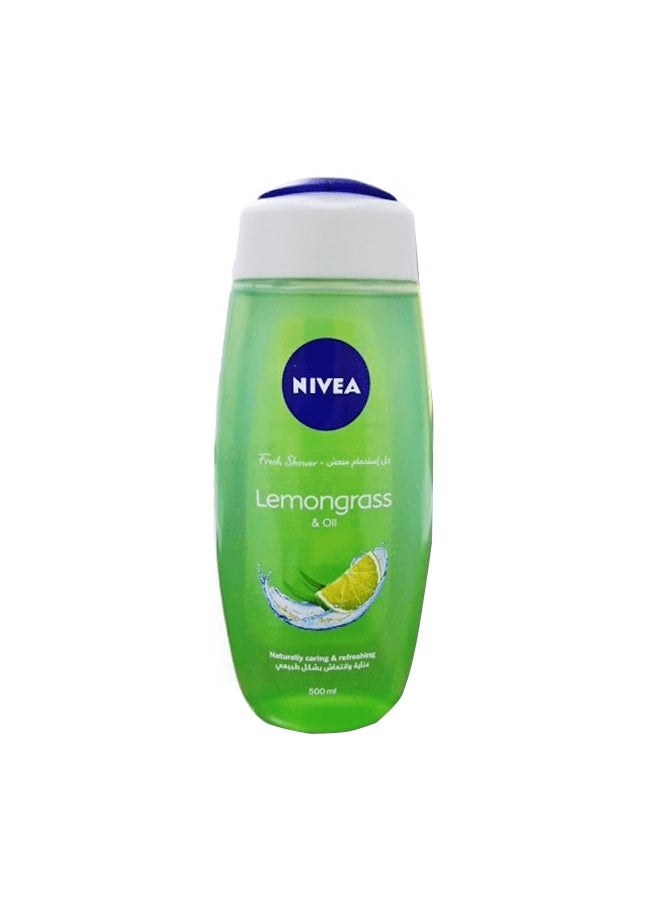 Nivea Shower Gel Body Wash Lemongrass & Oil 500ml 