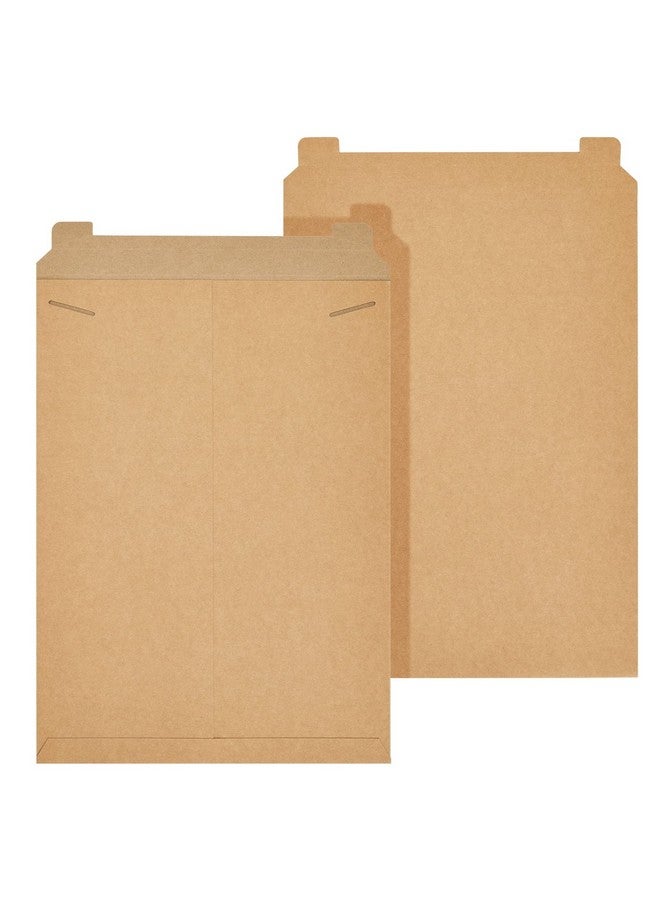 Juvale 25-Pack Brown Rigid Mailers That Stay Flat 13X18, Bulk Kraft Paper Sturdy Cardboard Envelopes, 450 Gsm For Shipping Photos, Packing Documents, Gift Cards, Cds, Art Prints  - Image 5