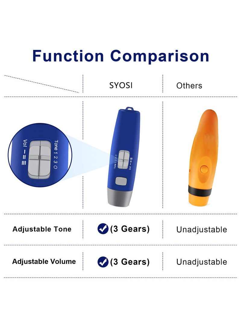 Captaintech Electronic Whistle, Adjustable 3 Tone & 3 Volume Electric Whistle with Lanyard Sports Whistle for Teacher Coach Referee Emergency Whistle for Volleyball Soccer Sports Outdoor (Blue) - Image 3