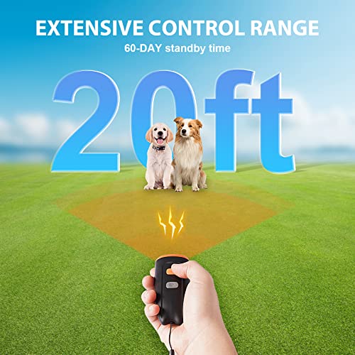 Svtrat Ultrasonic Dog Barking Control Device, Anti Barking Device Dog Barking Silencer with LED Light, 3 Training Modes Bark Deterrent Devices 20ft Range Dog Training & Behavior Aids w/SOS - Image 5