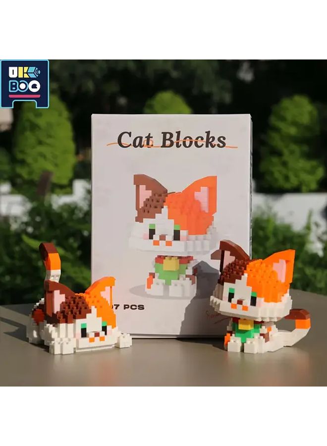 397PCS Adorable Cat Building Set 3D Micro Blocks DIY Toy For Adults And Kids - Image 1