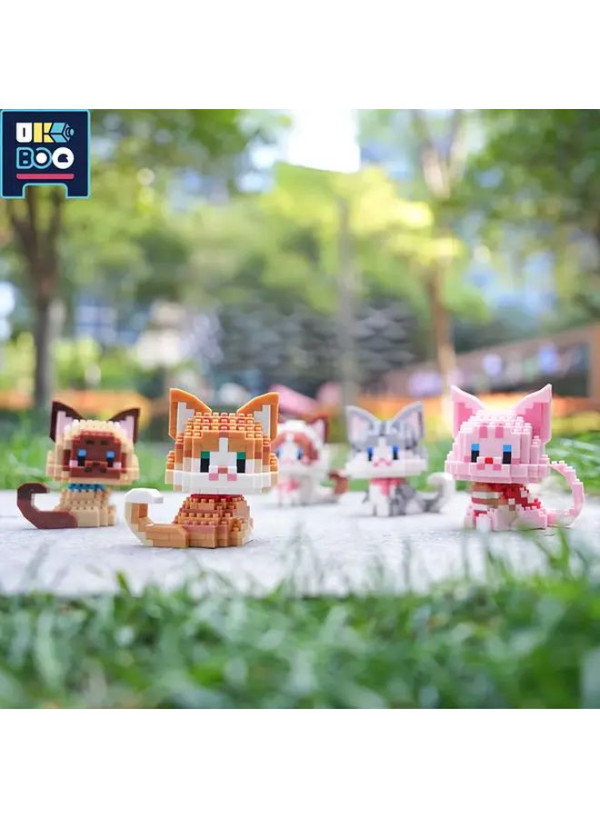 397PCS Adorable Cat Building Set 3D Micro Blocks DIY Toy For Adults And Kids - Image 2