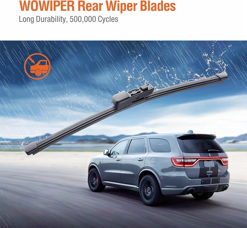 WOWIPER 11 inch (A282H) Rear Wiper Blade Replacement for Volkswagen VW Golf 2019-2010 Golf City 2010-2008 Atlas 2021-2018 Back Windshield Wiper +More - Image 4