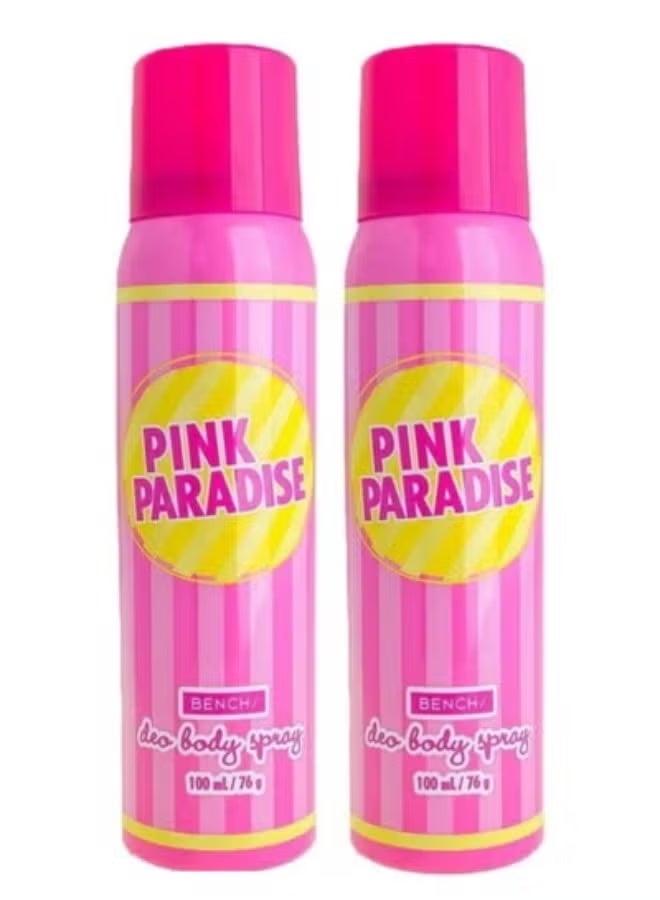 بينش عبوتان بخاخ مزيل العرق بينك باراديس للجسم 100 مل - Image 1