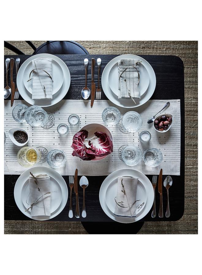 Zaboon Table-runner, dark grey/natural, 35x150 cm - Image 2