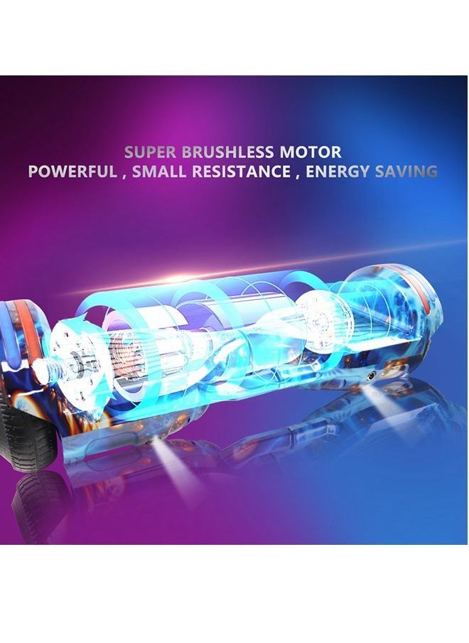 6.5inch Smart Electric Scooter 2 Wheels Self Lithium Battery Hoverboard Balance Scooter Bluetooth with Led Lights.  - Image 3