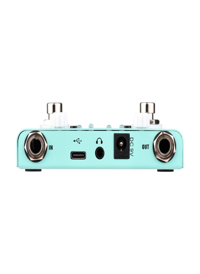 M-VAVE LOST TEMPO Effect Pedal Drum & Looper Effector Mini 2-in-1 Looper & Drum Machine Double Footswitch Looper Pedal Looper Guitar Pedal 30 Drums & 4 Loops High Precision Tuner - Image 2