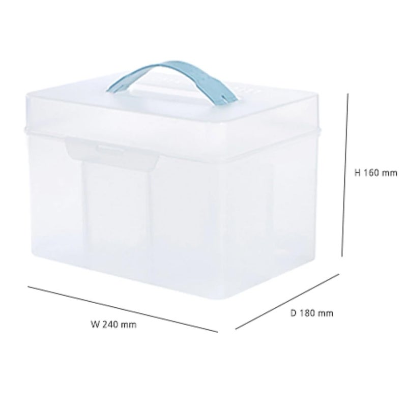 Litem My Cube Smog 6 Compartment Storage Unit with Lid Multiporpose Organiser for Kitchen Bathroom Desk Office Home - Image 2