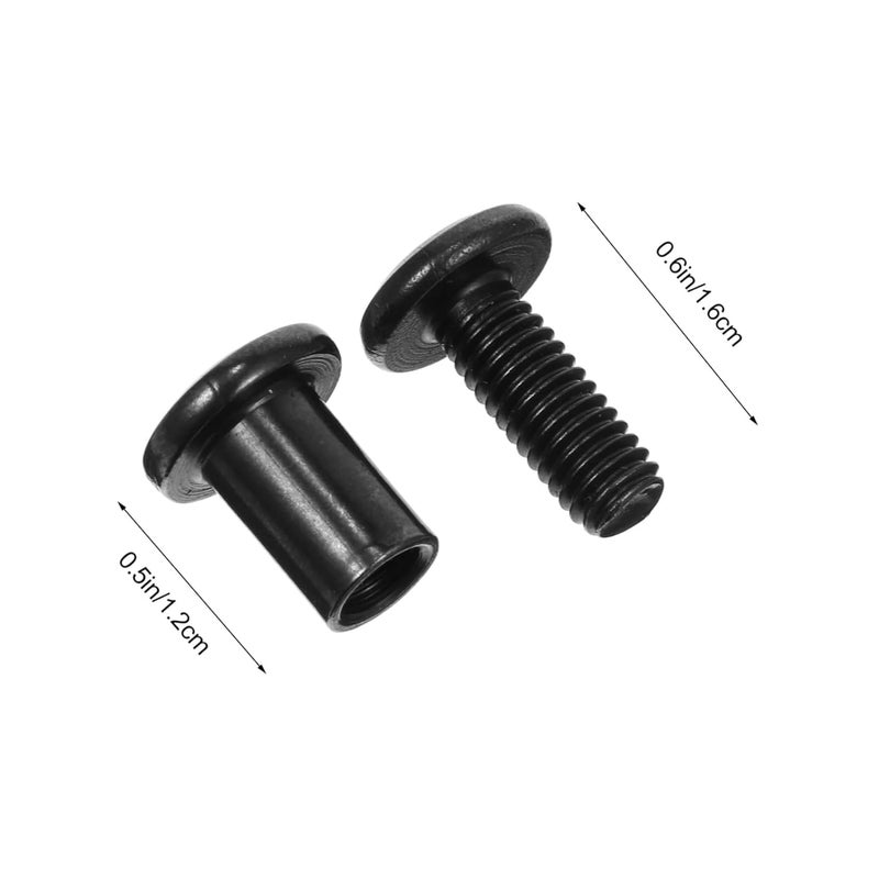 Healifty 5Pcs Binding Screws for DIY Accessories Photo Album Repair Nuts Easy to Install Non Rusting and Reusable Design - Image 2