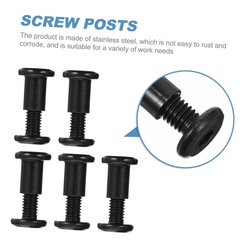 Healifty 5Pcs Binding Screws for DIY Accessories Photo Album Repair Nuts Easy to Install Non Rusting and Reusable Design - Image 5