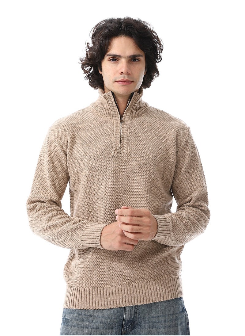 Half-Zipper Long Sleeves Knitted Sweater_Beige - pzsku/Z6EF2211A49B4E1F9A94BZ/45/_/1728464870/4eab3321-5dad-46a9-8b96-79db536c1f23