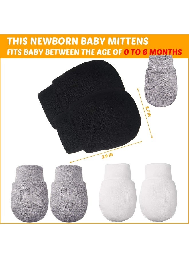 Syhood 9 Pairs Newborn Baby Mittens Infant Toddler Gloves No Scratch Mittens  - Image 3