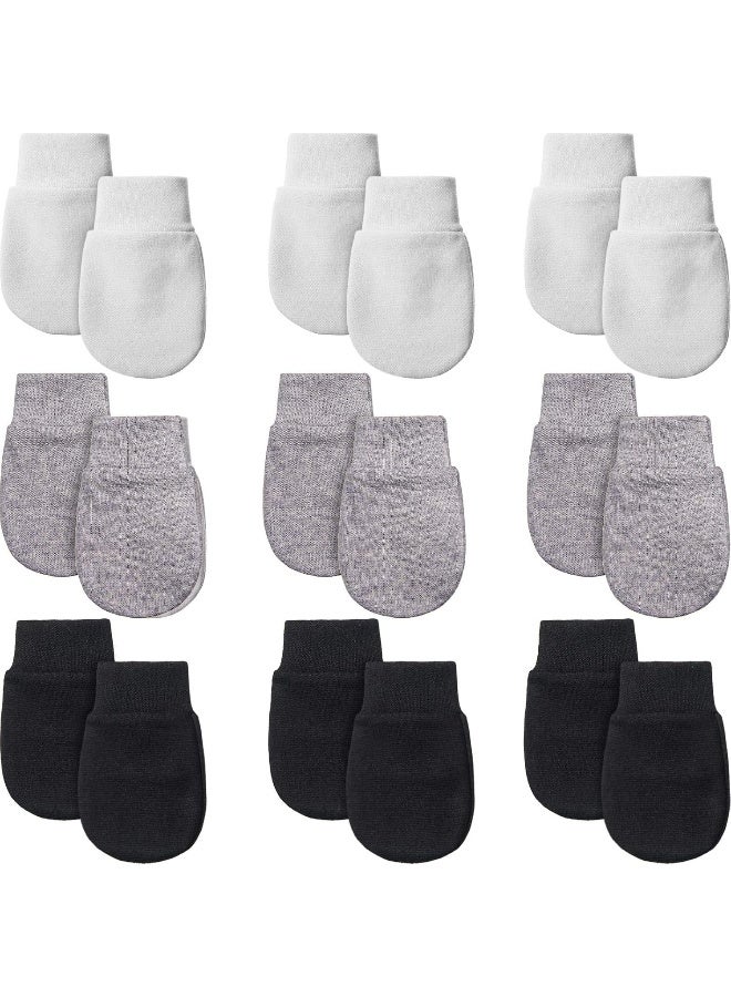 Syhood 9 Pairs Newborn Baby Mittens Infant Toddler Gloves No Scratch Mittens  - Image 1