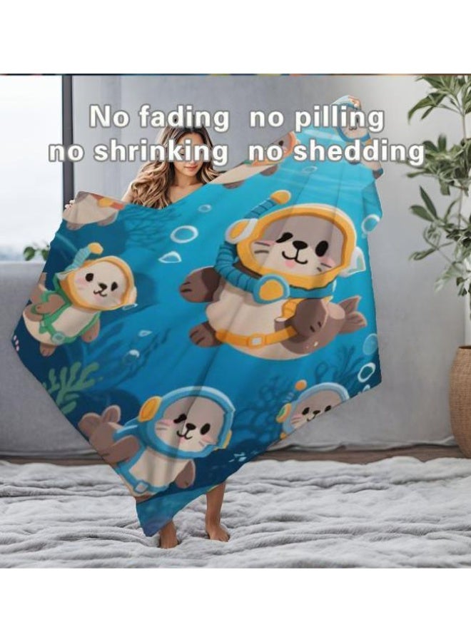 general Baby and children's cartoon flannel thin blanket (warm and comfortable, suitable for sleep, game use) 70cm*100cm - Image 1