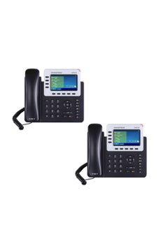 Grandstream GXP2140 4-Line IP Phone, 4.3 LCD, PoE, Bluetooth. Bundle of 2