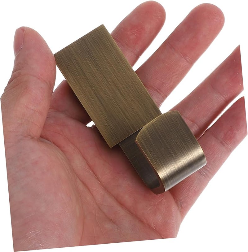 Vintage Brass Wall Hooks 2 Pack Retro Coat Towel Hangers For Bathroom Kitchen - Image 5