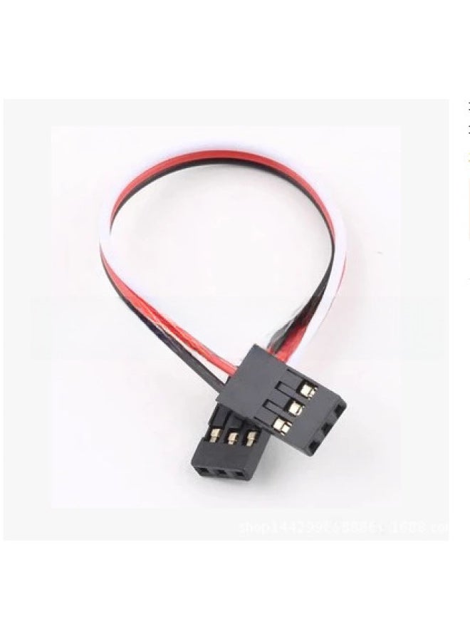 Model Extension Line FUTABA JR Male-to-male Servo Extension Line Anti-interference Flight Control Line Flight Control Line-Color:300mm-black Red And White Stranded Wire 30 Core  - Image 1