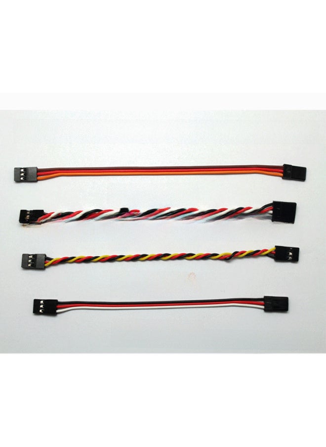 Model Extension Line FUTABA JR Male-to-male Servo Extension Line Anti-interference Flight Control Line Flight Control Line-Color:300mm-black Red And White Stranded Wire 30 Core  - Image 3