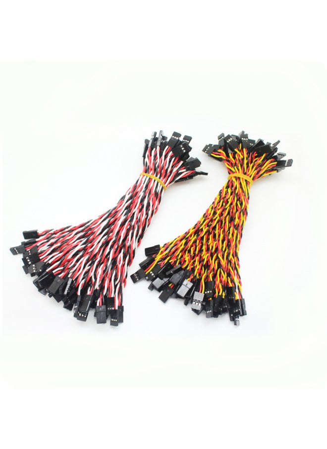 Model Extension Line FUTABA JR Male-to-male Servo Extension Line Anti-interference Flight Control Line Flight Control Line-Color:300mm-black Red And White Stranded Wire 30 Core  - Image 4