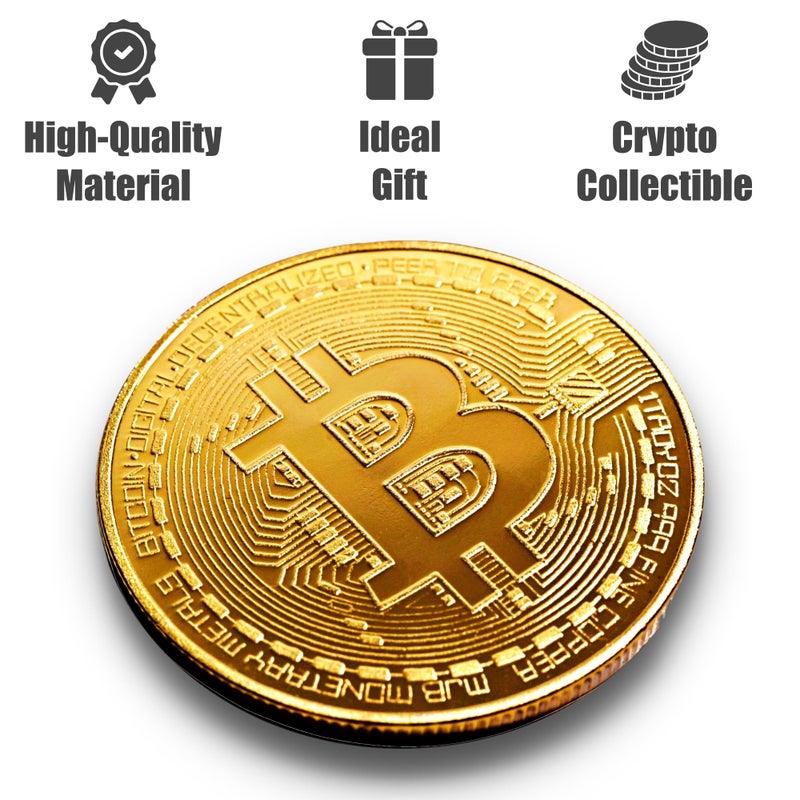 HODL 21 Collector's Edition Bitcoin Coin - Commemorative Cryptocurrency Collectible in Protective Acrylic Display Case - Perfect for Crypto Enthusiasts, Coin Collectors, and Gifts - Image 2