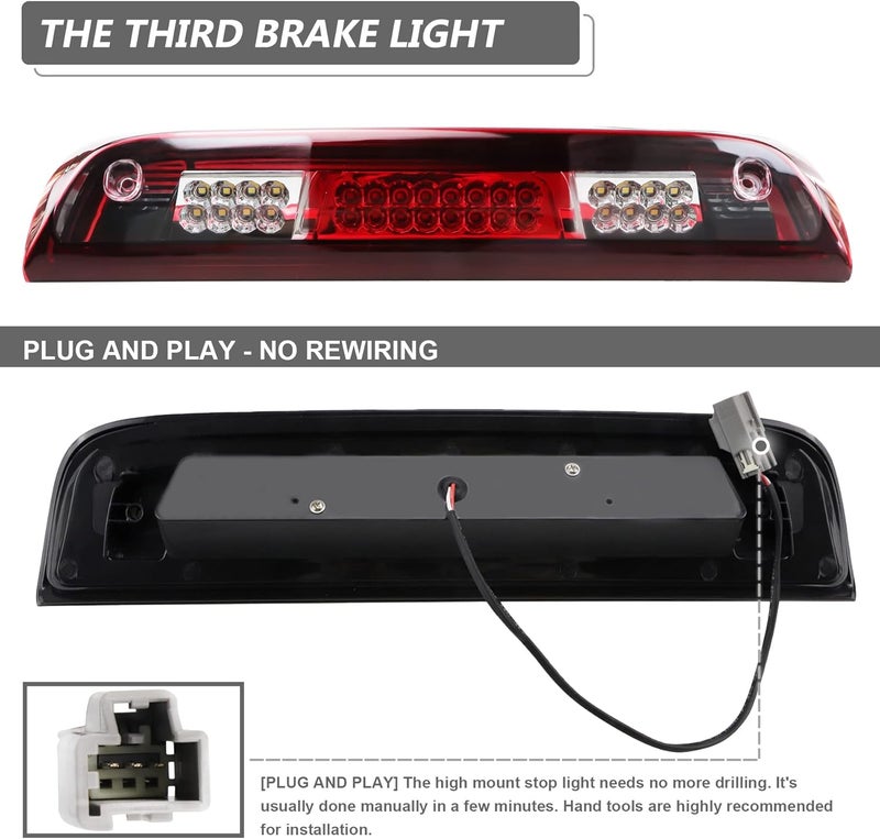 Gubebaili LED Third Brake Light for 2014-2018 Chevrolet Silverado/GMC Sierra - Image 4