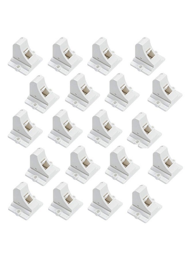 vmaisi 20 حزمة أقفال خزائن مغناطيسية لحماية الأطفال من فاميسي، أقفال أدراج خزائن للأطفال، لاصقة وسهلة التركيب - Image 3