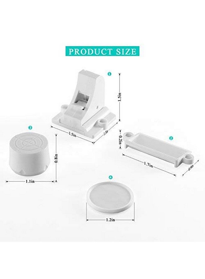 vmaisi 20 حزمة أقفال خزائن مغناطيسية لحماية الأطفال من فاميسي، أقفال أدراج خزائن للأطفال، لاصقة وسهلة التركيب - Image 5