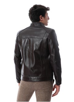 Generic Genuine Leather Fashion Winter Jacket  - Image 3