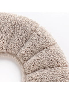 THE PACK Bathroom Soft Thicker Universal Warmer Stretchable Washable Cloth Toilet Seat Cover Pads (BEIGE)  - Image 5