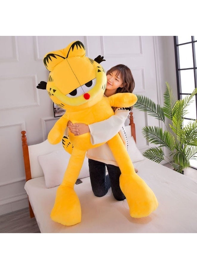 Garfield Plush Toy 160cm – Large Soft Stuffed Cat Plush Doll, Huggable Cartoon Pillow, Cute Sleeping Garfield Plush for Kids, Girls, Teens & Garfield Fans, Birthday & Holiday Gift - Image 1