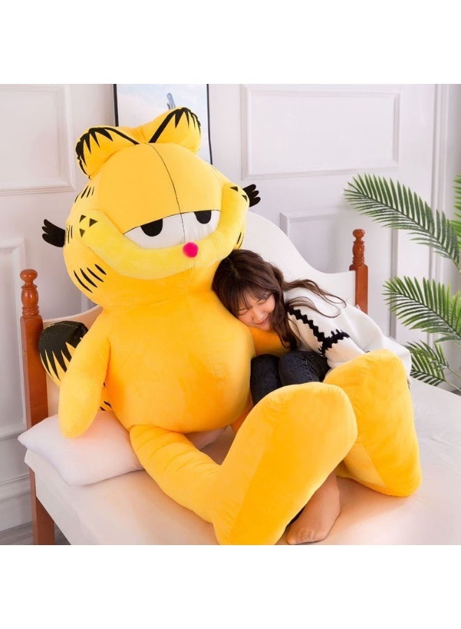 Garfield Plush Toy 160cm – Large Soft Stuffed Cat Plush Doll, Huggable Cartoon Pillow, Cute Sleeping Garfield Plush for Kids, Girls, Teens & Garfield Fans, Birthday & Holiday Gift - Image 2