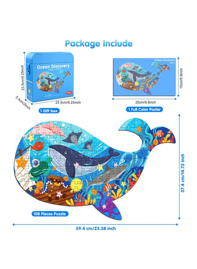 Jigsaw Puzzle Toy Building Blocks Educational Brain Teaser For Kids 3d Puzzle Toy Educational Learning Tools For Children-Color:Grassland Animal Elephant (large Box) - Image 5