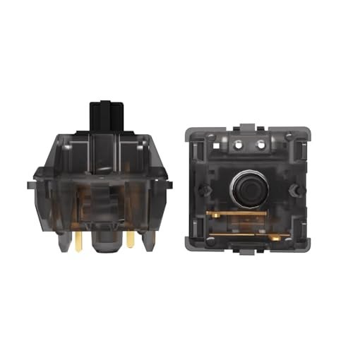 kutethy Gateron Black Ink v2 Pro Switches Pre Lubed 5pin RGB Linear Switch for DIY Mechanical Keyboards (36PCS, Black Ink) - Image 2