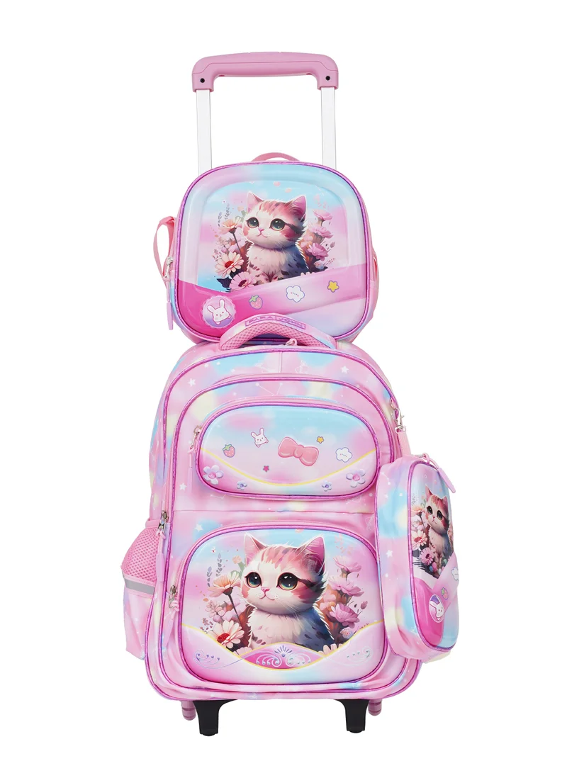 KiddoKit Character Kitty School bag -Pink
