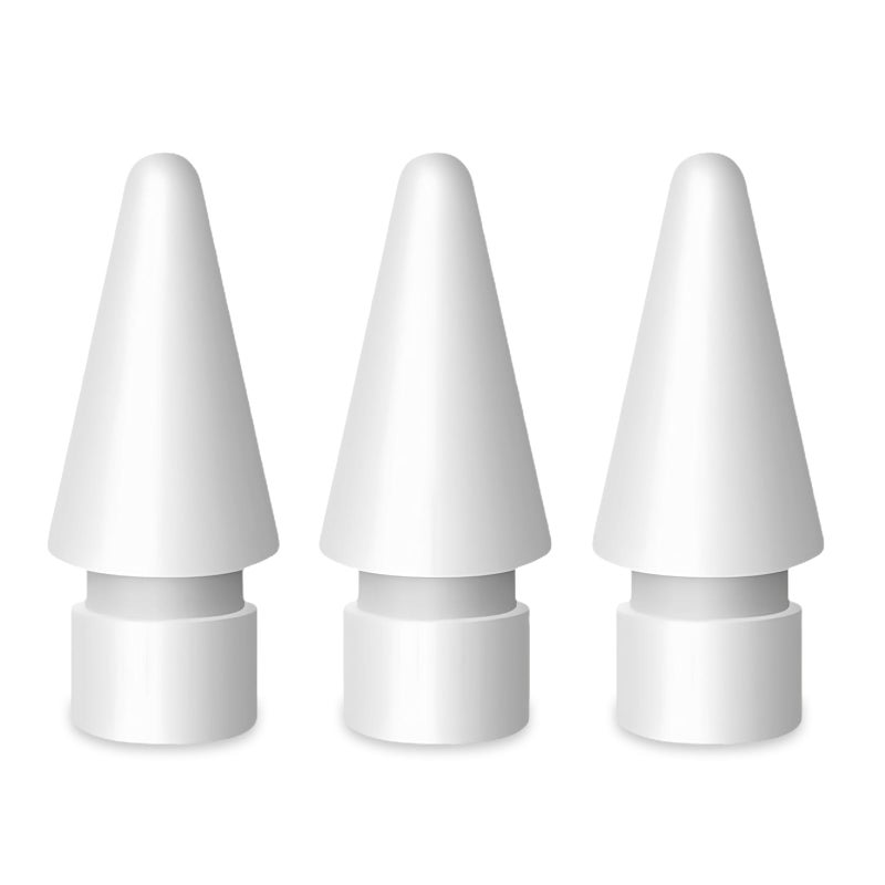 flintronic Tips Compatible with Apple iPad Pro pencil, 3 Pack Replacement Tips for Apple Pencil 2nd Gen & 1st Gen, High Sensitivity Pencil Nibs Replacement Tips for iPad Pro iPencil nibs - White - Image 1