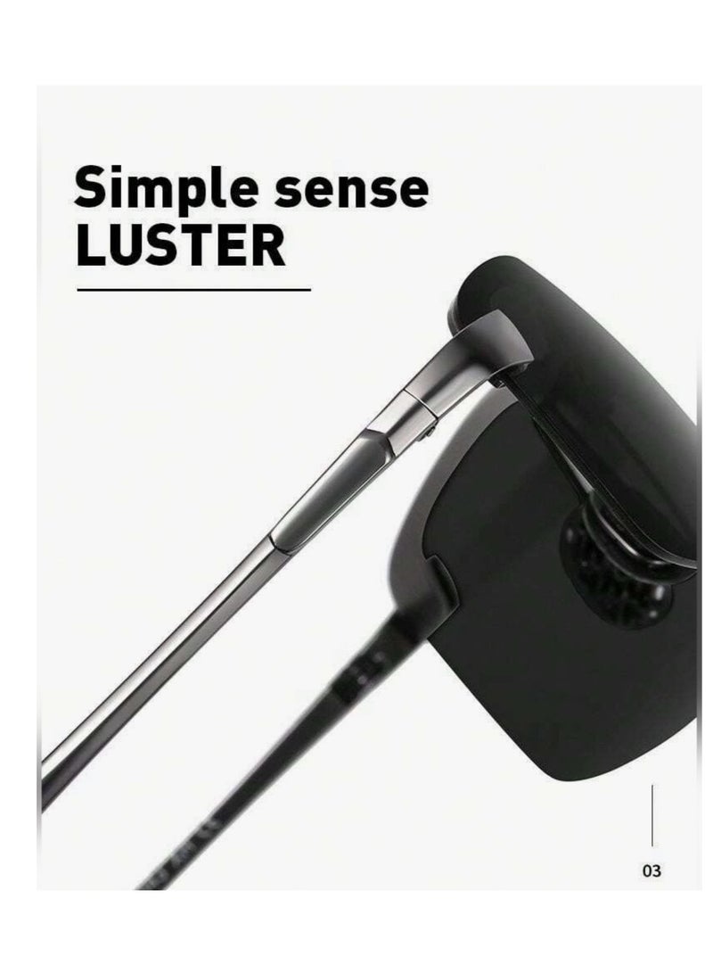 ديلز بيك نظارة شمسية رجالية أنيقة وعصرية واقية من الأشعة فوق البنفسجية - Image 5