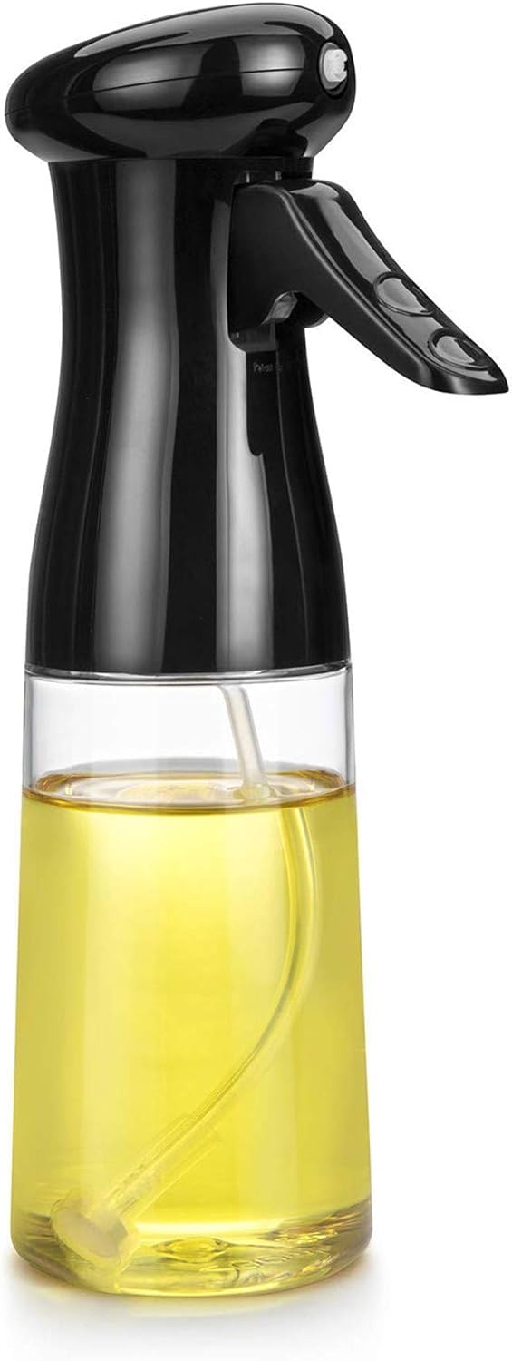 PPK24X9 PPK24X9 Glass oil Spray Dispenser Cooking 200ml Olive Oil Spray Bottle Refillable Food Grade Oil Vinegar Spritzer Sprinkler Sprayer Mister Used for Air Fryer Salad Making Frying BBQ  - Image 1