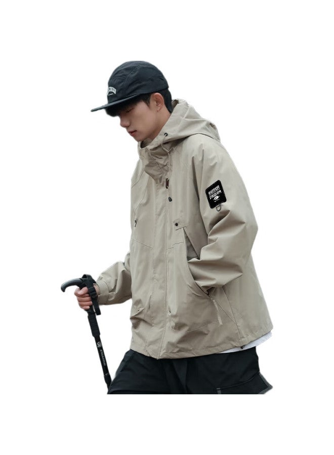 Pull Back Warrior Jacket For Men, Spring And Autumn Season, Couples Outdoor Hiking Mountaineering Coat, Waterproof And Windproof, Men'S Clothing, Black, 2Xl - Image 2