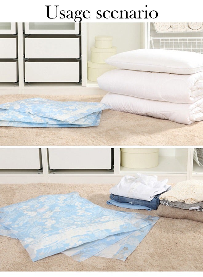 Loquat 10 Vacuum Storage Bags with Hand Pump, Reusable Space Bags Vacuum Seal Bags for Clothes, Clothing, Comforters and Blankets Blue - Image 5