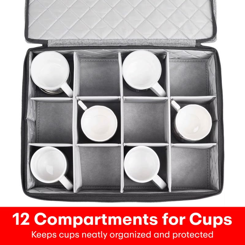 Prime Pick Storage Box Multipurpose Organizer for Tea Cups Undergarments Accessories Foldable Washable Wardrobe Storage Bin with Lid and sturdy Handles Grey Pack of 1 - Image 2
