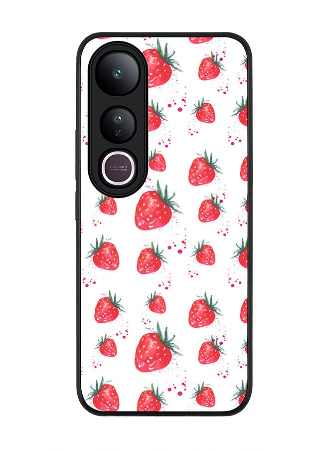 Stylizedd For vivo V50 Lite Case,Slim fit Camera Protection, Shockproof Thin Phone cover  - Dripping Strawberries