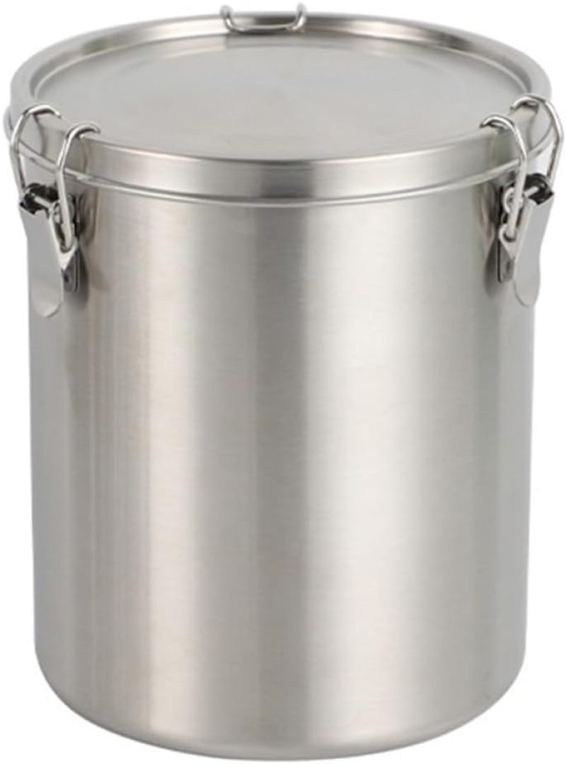 Stainless Steel Storage Container 2500ml Airtight Food Canister - Sealed Kitchen Storage Canister for Home Kitchen Coffee Bean Flour Pet Grain Tea Cereal Storage - Image 1