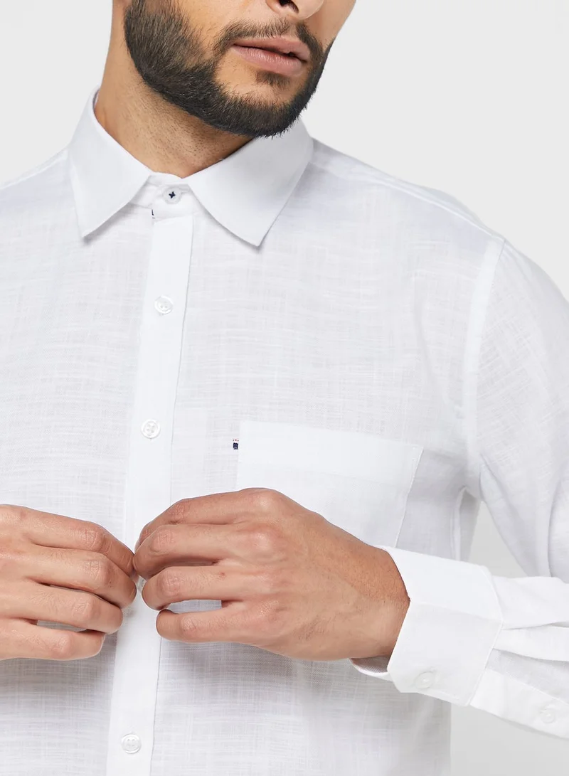 Robert Wood Dobby Lycra Shirt