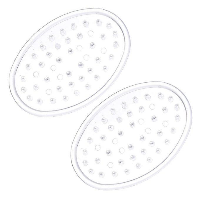 CLEAR PLASTIC SOAP SAVER SET OF 2 NONSLIP SOAP BAR HOLDER TRAY FOR KITCHEN BATHROOM SHOWER 325 X 475