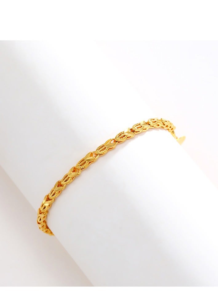 24K مطلية بالذهب أزياء خمر سوار - Image 2