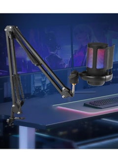 Bukela Spark USB Gaming Microphone , Condenser Mic with Boom Arm for PC PS4/ PS5/ Mac/Phone with Touch Mute, RGB Lighting,Gain knob & for Streaming,Podcasting  - Image 3