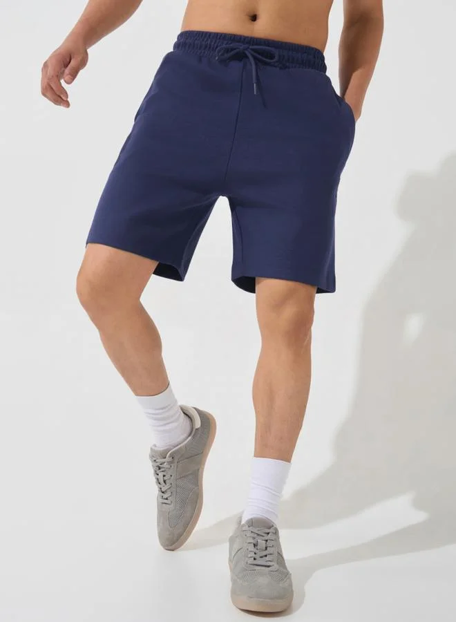 Cult Men Navy Ultra Luxe Classic Shorts
