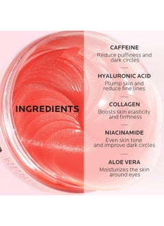 Dr. Pure Dr. Pure Under Eye Patches for Puffiness: Dark Circles and Puffy Eyes Treatment Caffeine Eye Mask with Niacinamide Hyaluronic Acid - Smooth Wrinkles Reduce Eye Bags Undereye Gel Pad (30 Pairs)  - Image 5